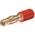Staubli - 24.0106-22 - Male to Female Test ConnAdapter w/ Brass Contacts & Gold Plated-Skt Size:2mm Red|70749656 | ChuangWei Electronics