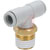 SMC Corporation - KQ2T12-02AS - 1/4in x 12mm x 12mm Pneumatic Tee Threaded-to-Tube Adapter|70247303 | ChuangWei Electronics