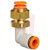 SMC Corporation - KQ2LE11-00N - Brass/Electroless Ni 3/8-in Tube & Dia. Bulkhead Male Elbow One-Touch Fitting|70329400 | ChuangWei Electronics