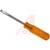 Apex Tool Group Mfr. - S144 - Amber Handle 1/4 In. X 4 In. Regular Square Blade Screwdriver Xcelite|70223005 | ChuangWei Electronics