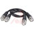 Aim Cambridge-Cinch Connectivity Solutions - 73-6300-3 - 3 feet black boots black rg58a/u cable bnc plug to bnc plug cable assembly|70080953 | ChuangWei Electronics