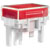 NKK Switches - AT4027JC - CAP PUSHBUTTON RECT CLEAR/RED|70364781 | ChuangWei Electronics