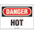 Panduit - PPS0710D121 - HOT DANGER Header Polyester Adhesive Sign|70386985 | ChuangWei Electronics