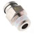 SMC Corporation - KQB2H06-01S - R1/8 6mm Male Connection Metal fitting|70402742 | ChuangWei Electronics