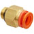 SMC Corporation - KQ2H16-03AS - w/Sealant Brass Screw Conn. R/Rc 3/8 16mm Tube Half Union One-Touch Fitting|70334633 | ChuangWei Electronics