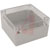 Bud Industries - PN-1339-C - PN Series 6.3x6.3x3.54 In Gray/Clear Lid Polycarbonate,UL94HB Box-Lid Enclosure|70148522 | ChuangWei Electronics