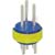 Amphenol Industrial - 97-14S-1P - 3 #16 solder cup pin contact blue insul size 14s insert only connector comp|70052502 | ChuangWei Electronics