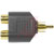 Pomona Electronics - 6882 - Black Gold Plated Brass RCA (F/M/F) Adapter, RCA|70197199 | ChuangWei Electronics