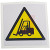 RS Pro - 8134441 - 100x100mm Hazard Warning Warning: Forklift Trucks/Industrial Vehicles Sign Vinyl|70656034 | ChuangWei Electronics