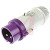 RS Pro - 6685357 - 24 V IP44 Purple Male 2P Straight IndustrialPower Plug Rated At 16A|70646970 | ChuangWei Electronics