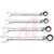 Apex Tool Group Mfr. - FRR4 - Crescent Steel 4-Pcs SAE 3/8in. to 9/16in. Combo Reversible Ratchet Wrench Set|70222274 | ChuangWei Electronics