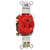 Pass & Seymour - 8301RED - Flange Mount 20A NEMA 5-20R PVC Electrical Socket Red 1 Gang Nylon|70050817 | ChuangWei Electronics
