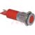 APEM Components - Q14F1CXXR110E - Solder 110VAC Red Fixed Bright Chrome Flush 14mm Sealed LED Indicator|70066145 | ChuangWei Electronics