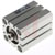 SMC Corporation - CDQSB25-20D - 20mm Stroke Double Action Pneumatic Compact Cylinder 25mm Bore|70402136 | ChuangWei Electronics