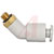 SMC Corporation - KQ2K07-34AS - w/Seal Brass 1/8NPT Conn. Dia 1/4-in Tube 45-Degree Elbow One-Touch Fitting|70334642 | ChuangWei Electronics