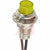 SloanLED - 205-243 - 26AWG Term Lexan Flat TransLens - Fluted 24VDC YELLOW LED,T-1 Indicator,Pnl-Mnt|70015578 | ChuangWei Electronics
