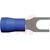 TE Connectivity - 165012 - Blue 4.17mm 16 - 14 AWG Insulated Crimp Spade Connector|70287076 | ChuangWei Electronics