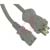 Orion (Knight Electronics, Inc.) - 26161-140-03 - 14ft gray connecto SJT cord w/NEMA plug 16AWG 3 Conductor Unshielded Power Cord|70103730 | ChuangWei Electronics