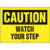 Panduit - PPS0710C92 - Watch Your Step CAUTION Header Polyester Adhesive Sign|70386978 | ChuangWei Electronics