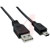 Qualtek Electronics Corp. - 3021009-06 - 26/28 AWG 6ft Black USB A male to USB mini B male|70407712 | ChuangWei Electronics
