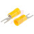 RS Pro - 534496 - Yellow Vinyl M4 12 - 10AWG Insulated Crimp Spade Connector|70639616 | ChuangWei Electronics