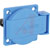 Altech Corp - PMRBU - IP54 125V 15A Blue Screw Clamp Panel Mount 36.5x.61.5x50mm Receptacle|70025320 | ChuangWei Electronics