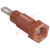 Abbatron / HH Smith - 1458-102 - Red Brass/Nickel-Tin Pierced Contact Insulated Miniature Banana Jack|70211123 | ChuangWei Electronics