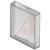 EAO - 704.702.2 - 24.4x24.4mm Flat Transparent Plastic Square Red Lens Accessory|70030042 | ChuangWei Electronics