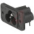 Schurter - 6160.0002 - 2562 C6 Inlet w/ solid pins (solder terminals) screw on mounting|70080191 | ChuangWei Electronics