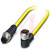 Phoenix Contact - 1406090 - 1.5 m Plug straight M12to Socket angled M12 8-pos.105C PVC M12|70276907 | ChuangWei Electronics