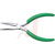 Apex Tool Group Mfr. - LN55V - 5-1/2 In. Long Green Cushion Grips Serrated Jaw Thin Long Nose Pliers Xcelite|70232598 | ChuangWei Electronics