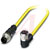 Phoenix Contact - 1406300 - NPL 1.5 m Plug straight M12to Socket angled M12 3-pos.105C PVC M12|70276677 | ChuangWei Electronics