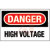 Panduit - PPS1014D72 - HIGH VOLTAGE DANGER Header Polyester Adhesive Sign|70386631 | ChuangWei Electronics