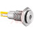 Bulgin - DX0506/YL/24 - 2V 30mA 2.8mm Tag Solder Flush Bezel 15mm 400mcd Yellow LED Indicator,Pnl-Mnt|70099400 | ChuangWei Electronics