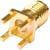Abbatron / HH Smith - SMA5227 - 18 GHz Gold Brass Straight PC Jack SMA 50 Ohm RF connector|70209863 | ChuangWei Electronics