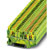 Phoenix Contact - 3211780 - 6.2mm W Green-Yellow 24-10 AWG Push-In Conn Ground DIN Rail Term Blk Conn|70170336 | ChuangWei Electronics