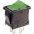 NKK Switches - CWSC21JFAFS - CLEAR Rocker W/GREEN DIFFUSER ON-NONE-OFF DPST Lighted POWER Rocker Switch|70192006 | ChuangWei Electronics