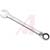 Apex Tool Group Mfr. - FRRM19 - Steel Chrome Fin 9.92In. Long 19Mm Combo Reversible Ratcheting Wrench Crescent|70222286 | ChuangWei Electronics