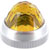 Dialight - 103-1333-403 - Chrome Plated Brass Round 1.20 in. 1 in. 1.20 in. Amber Indicator Lens|70081454 | ChuangWei Electronics