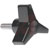 Davies Molding - 3040BL - 3/4, 1, 1-1/4 in. 10-24 (Min.) Three Arm Triangle Thermoset Knob|70097684 | ChuangWei Electronics