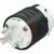Pass & Seymour - L630P - White Front Body Black Back 250V 30A IP20 Turnlok 3 Wire Ground Plug|70050644 | ChuangWei Electronics