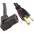 Volex Power Cords - 17507 10 B1 - 125 V 1250 W 0.315 in. (O.D) 9 ft. 10 in. SJT Right Angle 10 A Cord|70116007 | ChuangWei Electronics