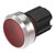 EAO - 45-2T07.30E0.000 - 22.5mm Red LED Front Face Illum Trans Clear Sandgrey Metal Actuator Indicator|70734712 | ChuangWei Electronics