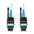 Tripp Lite - N846-03M-24-P - MTP MPO Patch Cable Push Pull Tab 100GbE Aqua OM3 Plenum 3M 10ft|70590819 | ChuangWei Electronics