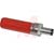 Switchcraft - 765K - Red Locking Insulated Straight 2.5mm,IDPinSize Mini Plug Power AV Conn|70214510 | ChuangWei Electronics