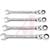 Apex Tool Group Mfr. - FRP4 - Crescent Steel 4-Pcs SAE 3/8in. to 9/16in. Combo Ratchet Pivot Head Wrench Set|70222261 | ChuangWei Electronics