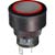 NKK Switches - YB225CWCKW01-5C-JS - BR RED/METALLIC SILVER CAP ON-(ON) DPDT ILLUMINATED PUSHBUTTON SWITCH|70192504 | ChuangWei Electronics