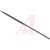 Apex Tool Group Mfr. - 37109 - Flat Cut No. 0 4 in. Round Handle Needle File Nicholson|70220411 | ChuangWei Electronics