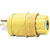 Hubbell Wiring Device-Kellems - HBL14W47 - Polycarbonate PVC 0.300 to 0.655 in. Yellow Straight 125 V 15 A Plug|70116149 | ChuangWei Electronics