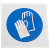 RS Pro - 8134489 - 100x100mm Vinyl Mandatory Protective Gloves Sign with Pictogram Only|70656048 | ChuangWei Electronics